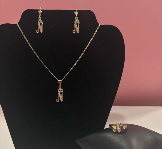 S28 - Earring, Necklace & Ring Set