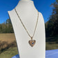 P-23 Gold Heart Lock it Necklace