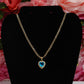 P37 - Rhinestone Heart Necklace