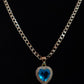 P37 - Rhinestone Heart Necklace