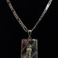 P94 - Tri Color Sq San Judas Necklace