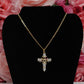 P70 - Ojo Diamond Cross Necklace