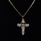 P70 - Ojo Diamond Cross Necklace