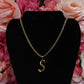 P61 - Thin Initial Necklace - S