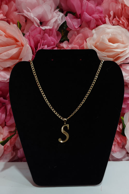 P61 - Thin Initial Necklace - S