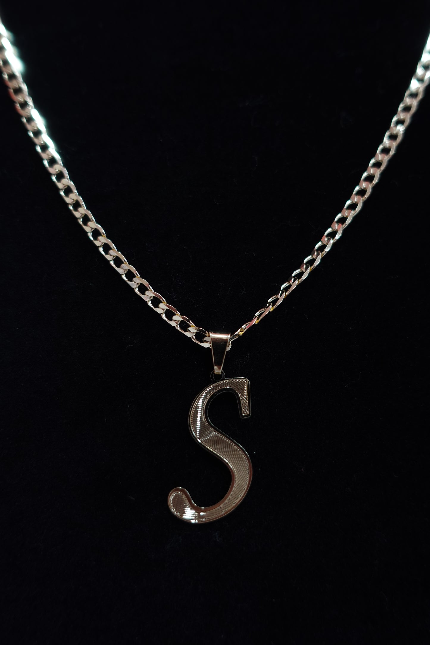 P61 - Thin Initial Necklace - S