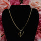 P62 - Thin Initial Necklace - V