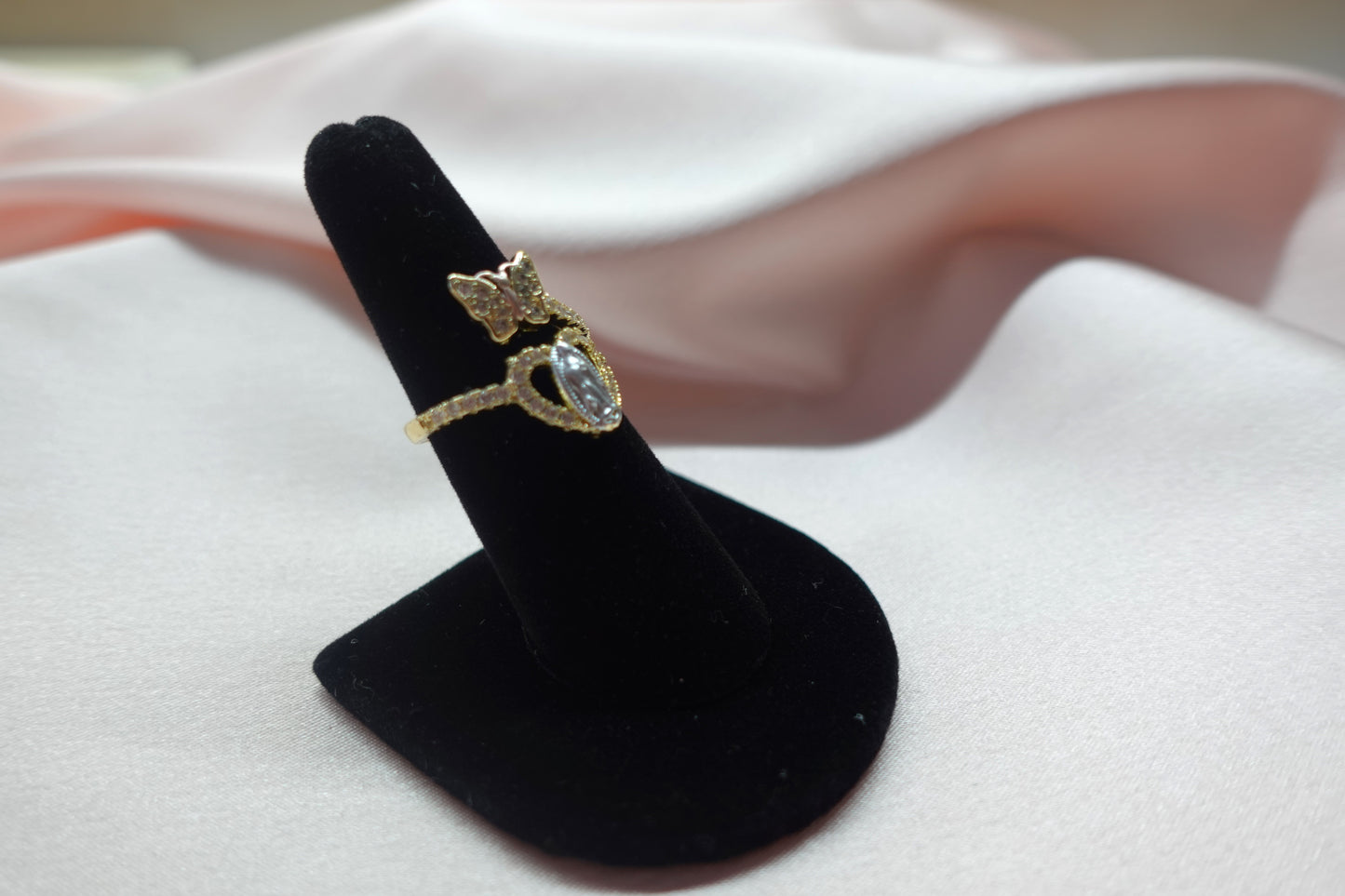 Adjustable Bfly & Guadalupe Ring