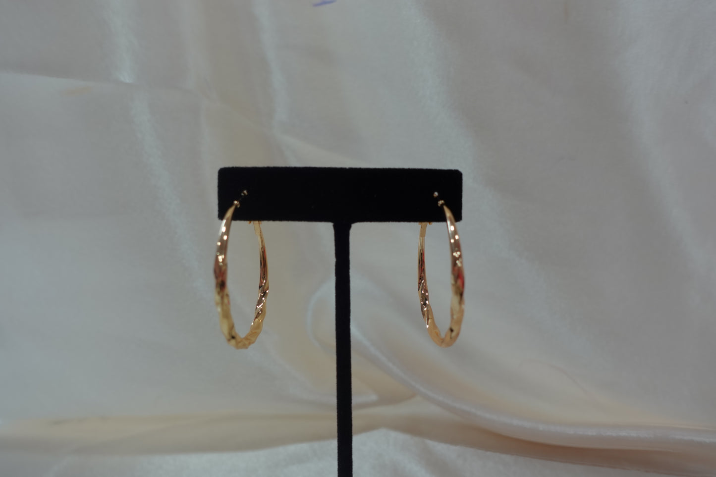 Gold Plated Hoops (H-24)