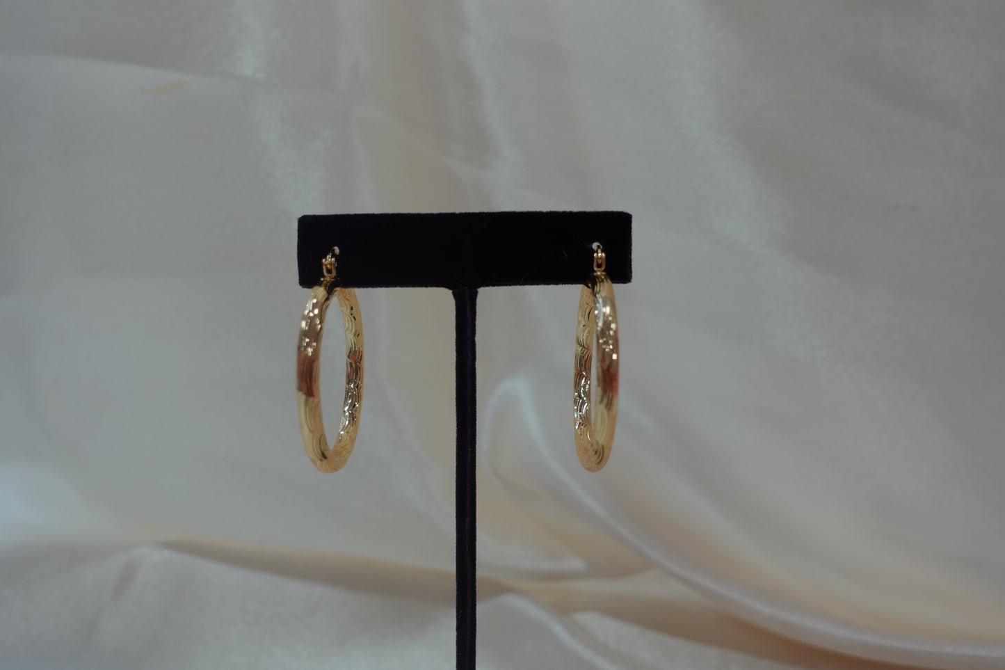 Gold Plated Hoops (H-25)