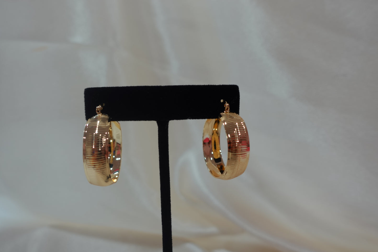 Gold Plated Hoops (H-21)