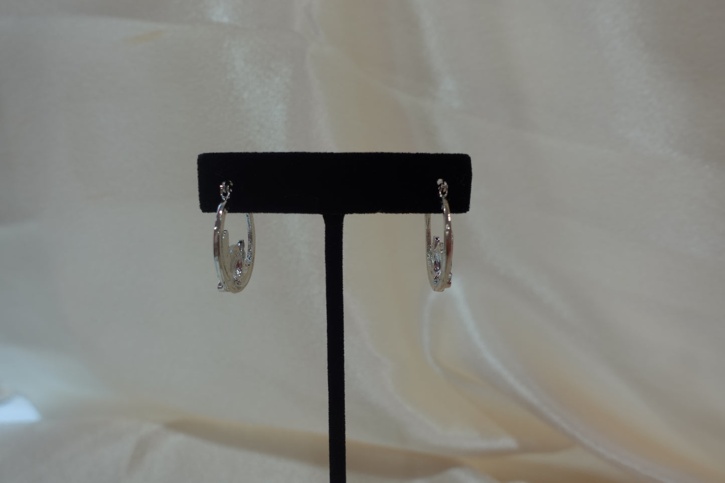 Silver Plated Hoops (H-1)