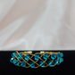 (B-21) Blue Beads Bangle Bracelet