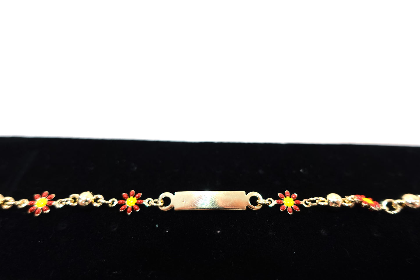 (B-29) Kids Flower Plac Bracelet