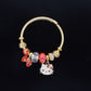 (B-12) Pretty Kitty Charm Bracelet