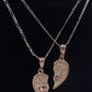 (BH-7) Breakable Heart Necklaces - El Toxico y La Toxica