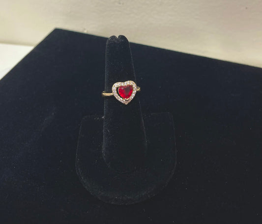 Heart Diamond Adjustable Rings