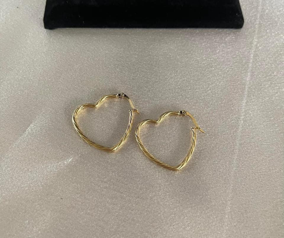 Gold Plated Hoops (H-16)