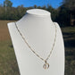 P59 - Thin Small Initial Necklace - D