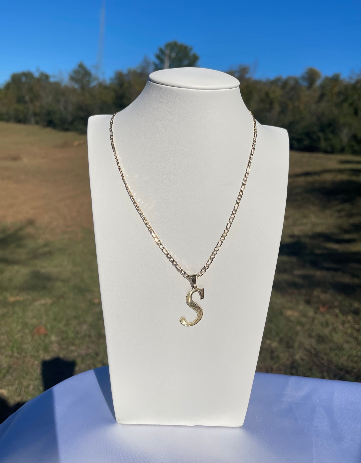 P61 - Thin Initial Necklace - S