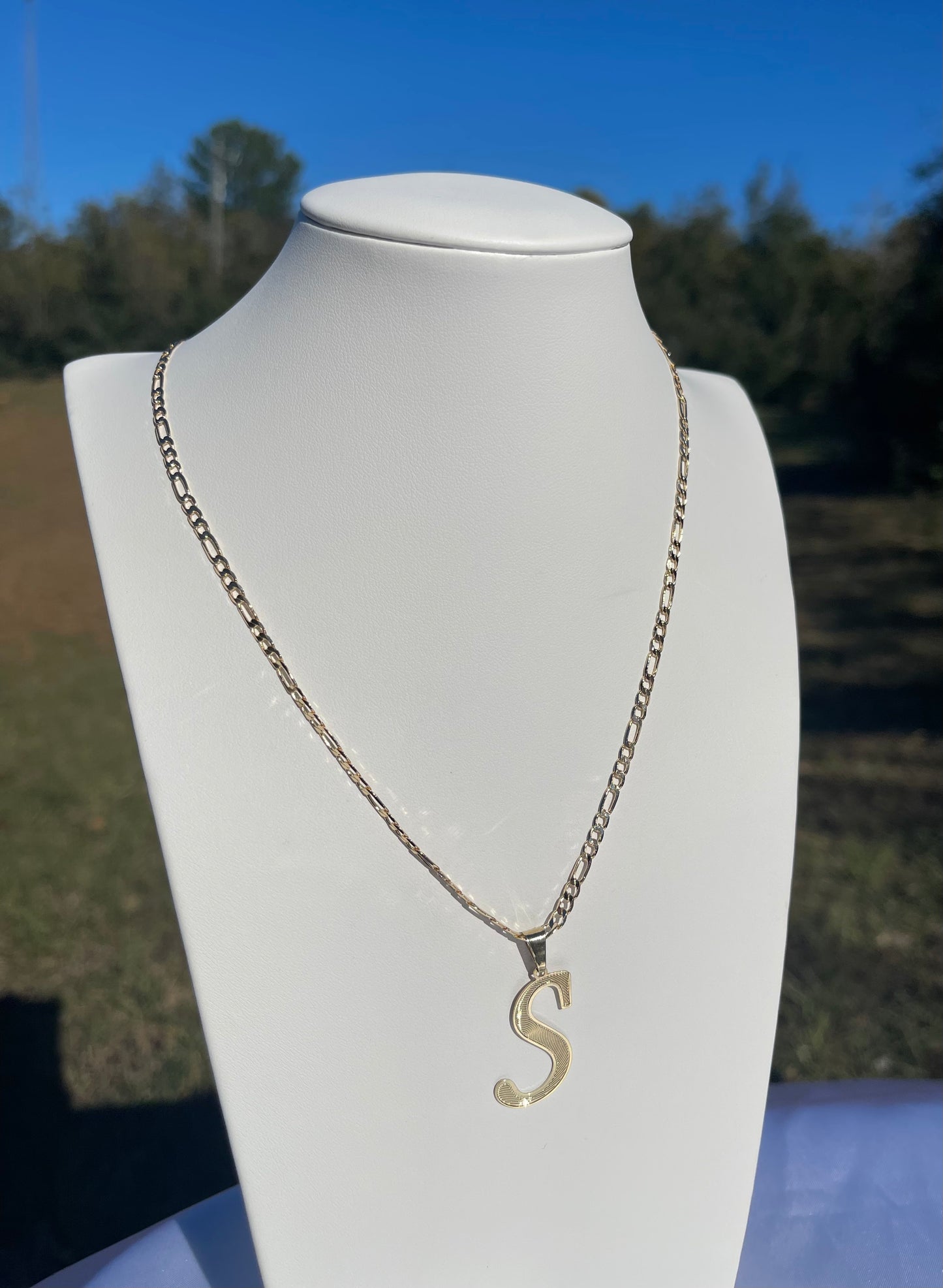 P61 - Thin Initial Necklace - S