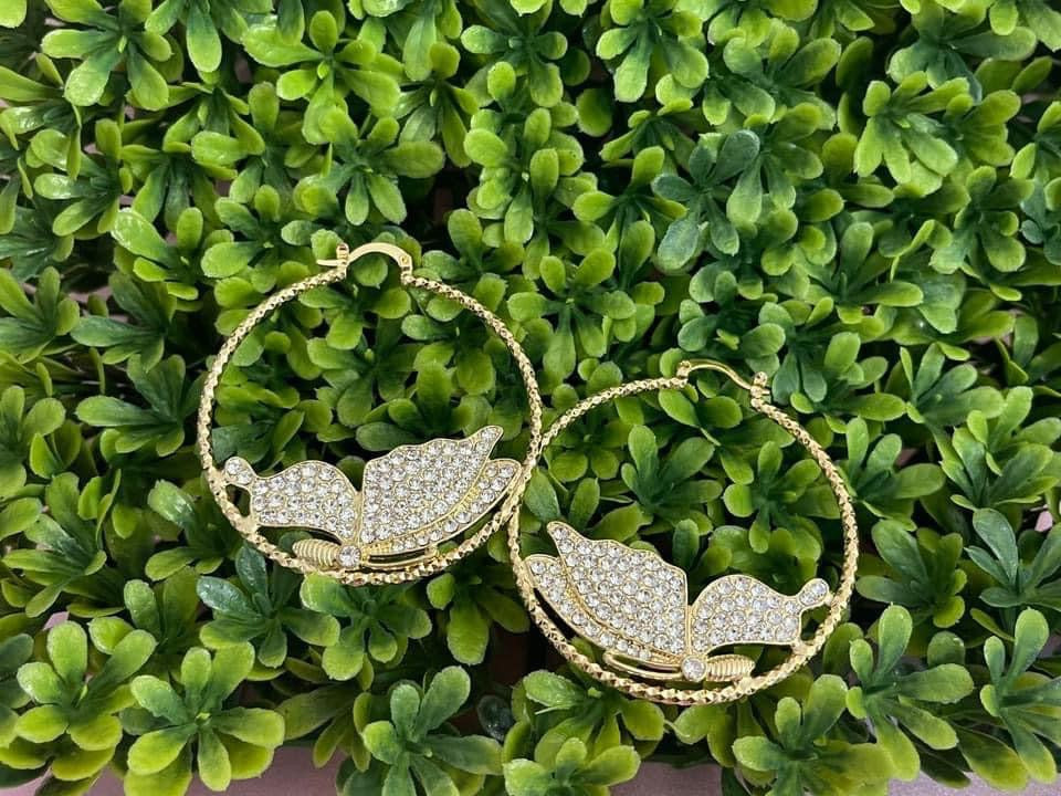 Gold Plated Hoops (H-28)