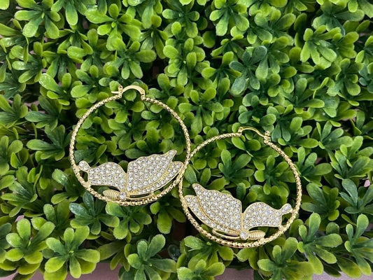 Gold Plated Hoops (H-28)