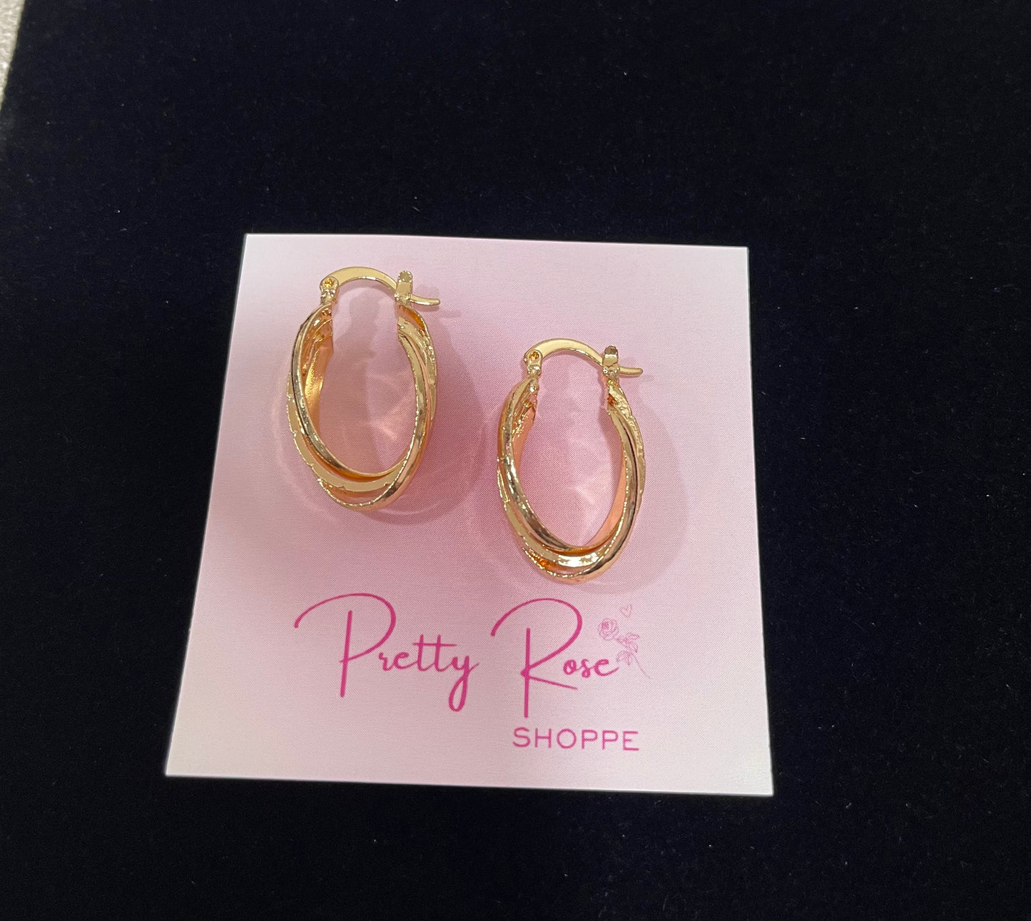 Gold Plated Hoops (H-9)