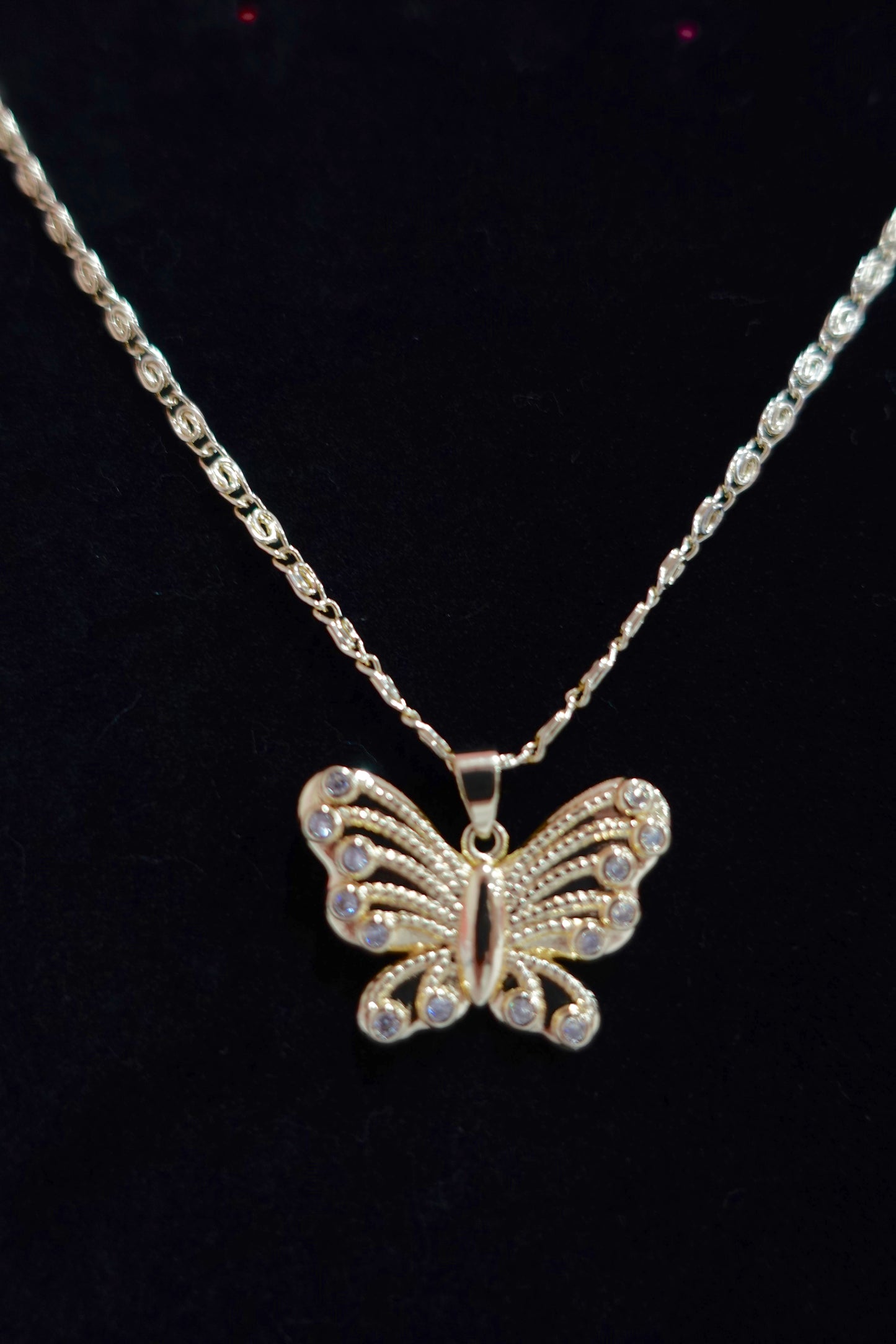 P51 - Gold Butterfly Necklace