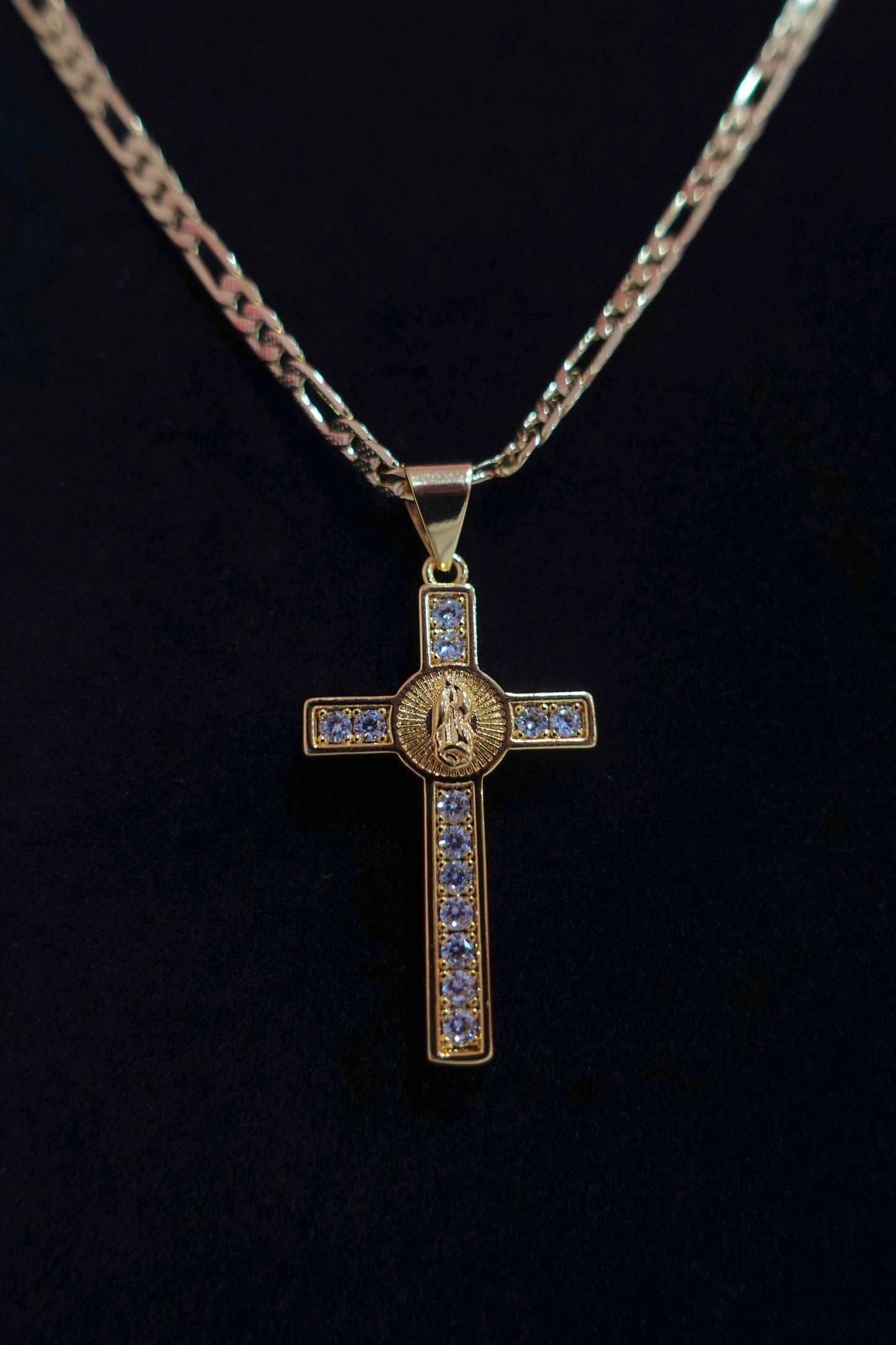 P68 - Diamond Cross Necklace